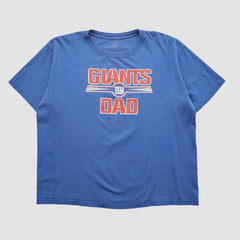 New York Giants Reebok T-shirt Blue Vintage - Fanatics