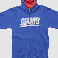 New York Giants NFL 2010s Hooded Full Zip Sweatshirt Blue Vintage - Fanatics
