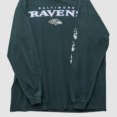 Baltimore Ravens NFL 2000s Long Sleeve T-shirt Black Vintage - Fanatics