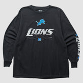Detroit Lions NFL 2010s Long Sleeve T-shirt Black Vintage - Fanatics