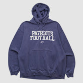 New England Patriots Reebok 2000s Hooded Pullover Sweatshirt Navy Vintage - Fanatics