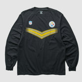 Pittsburgh Steelers Reebok 2000s Long Sleeve T-shirt Black Vintage - Fanatics