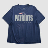 New England Patriots 2000s T-shirt Navy Vintage - Fanatics