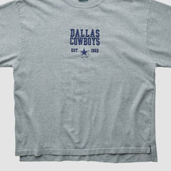 Dallas Cowboys Cowboys Authentic Apparel 2000s Long Sleeve T-shirt Heather Gray Vintage - Fanatics
