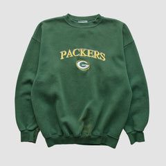 Green Bay Packers Logo Athletic Pullover Sweatshirt Green Vintage - Fanatics