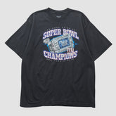 New York Giants Reebok 2008 T-shirt Black Vintage - Fanatics