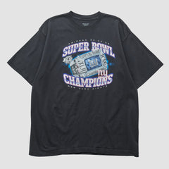 New York Giants Reebok 2008 T-shirt Black Vintage - Fanatics