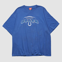 Indianapolis Colts NFL 2000s T-shirt Blue Vintage - Fanatics