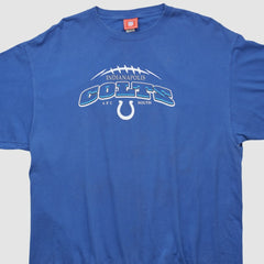 Indianapolis Colts NFL 2000s T-shirt Blue Vintage - Fanatics