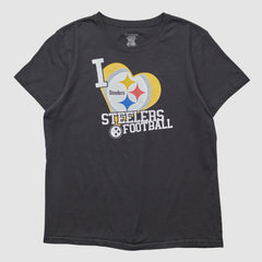 Pittsburgh Steelers Reebok 2000s T-shirt Black Vintage - Fanatics