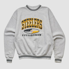 Pittsburgh Steelers LEGENDS 90s Pullover Sweatshirt Heather Gray Vintage - Fanatics