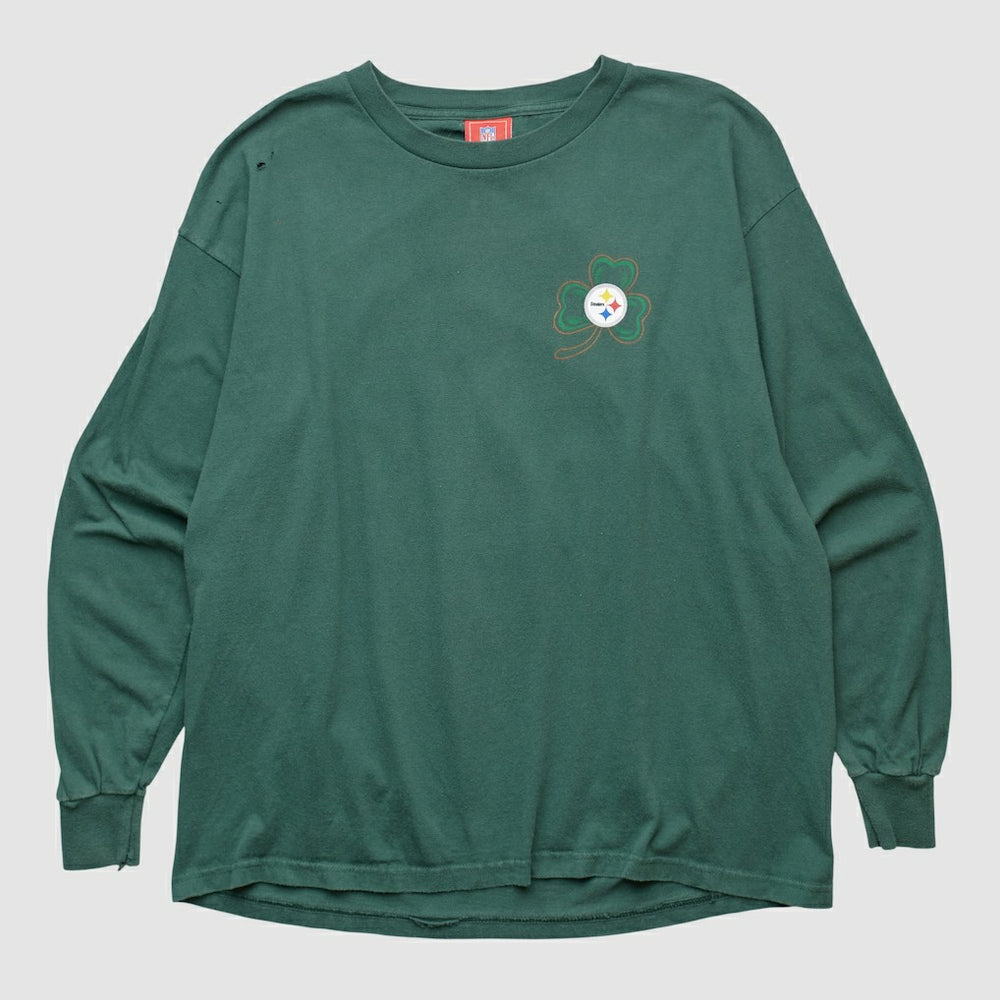 Pittsburgh Steelers NFL 2000s Long Sleeve T-shirt Green Vintage - Fanatics