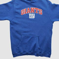 New York Giants Reebok 2000s Hooded Pullover Sweatshirt Blue Vintage - Fanatics