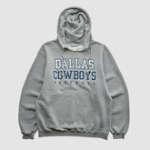Dallas Cowboys Reebok 2000s Hooded Pullover Sweatshirt Heather Gray Vintage - Fanatics