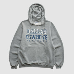 Dallas Cowboys Reebok 2000s Hooded Pullover Sweatshirt Heather Gray Vintage - Fanatics