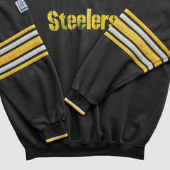 Pittsburgh Steelers Starter 90s Pullover Sweatshirt Black Vintage - Fanatics