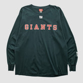New York Giants NFL 2000s Long Sleeve T-shirt Black Vintage - Fanatics
