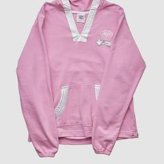 New York Jets NFL 2000s Hooded Pullover Sweatshirt Pink Vintage - Fanatics