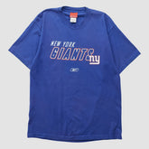 New York Giants Reebok 2000s T-shirt Blue Vintage - Fanatics