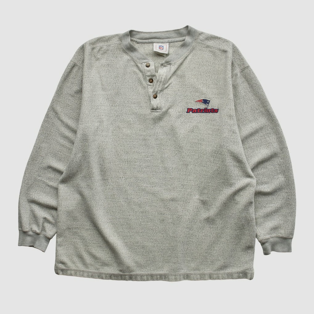 New England Patriots NFL 2000s Sweatshirt Heather Gray Vintage - Fanatics