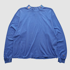 New England Patriots Champion 90s Long Sleeve T-shirt Blue Vintage - Fanatics