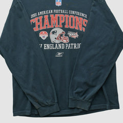 New England Patriots 2001 Long Sleeve T-shirt Black Vintage - Fanatics