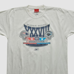 New England Patriots Reebok 2004 T-shirt White Vintage - Fanatics