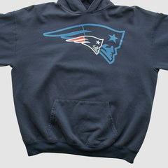 New England Patriots NFL 2010s Hooded Pullover Sweatshirt Navy Vintage - Fanatics