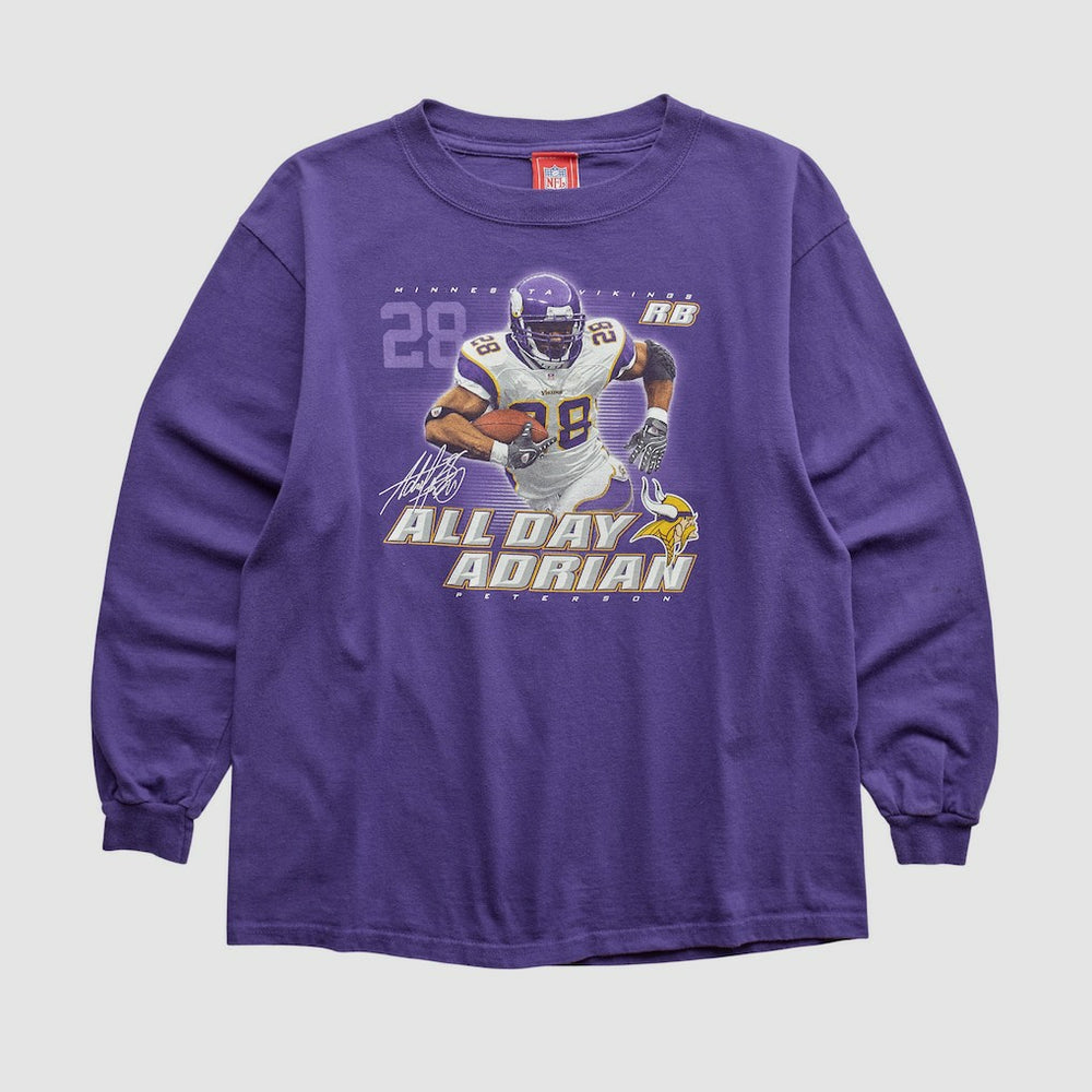 Adrian Peterson NFL 2000s Long Sleeve T-shirt Purple Vintage - Fanatics