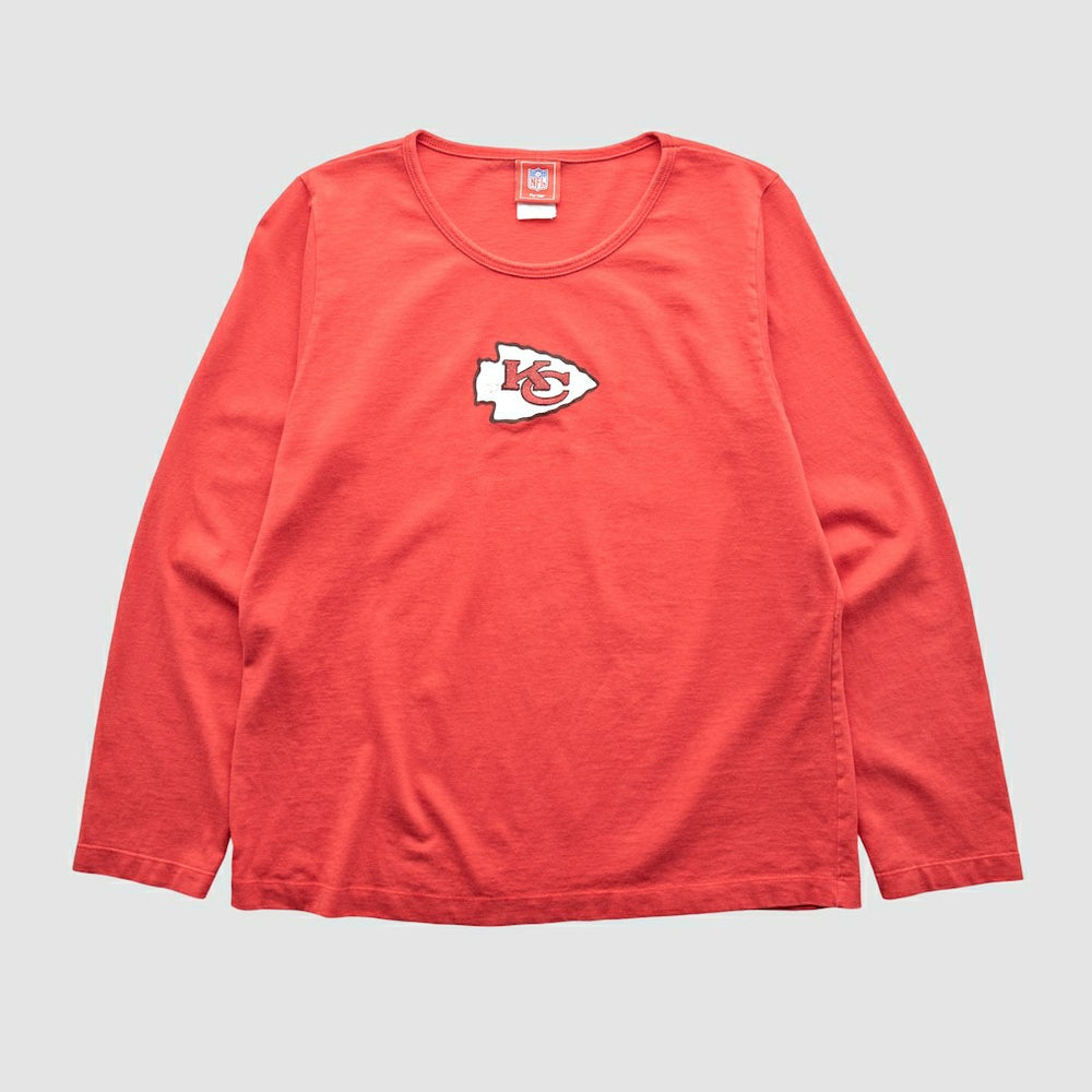 Kansas City Chiefs NFL 2000s Long Sleeve T-shirt Red Vintage - Fanatics