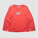 Kansas City Chiefs NFL 2000s Long Sleeve T-shirt Red Vintage - Fanatics