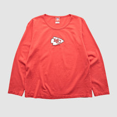 Kansas City Chiefs NFL 2000s Long Sleeve T-shirt Red Vintage - Fanatics