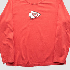 Kansas City Chiefs NFL 2000s Long Sleeve T-shirt Red Vintage - Fanatics