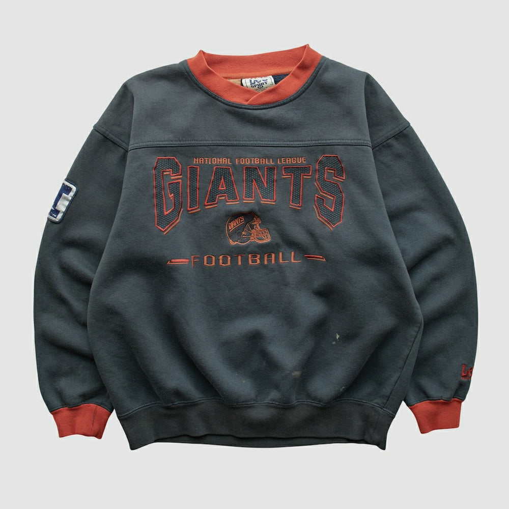 New York Giants Lee Apparel 90s Pullover Sweatshirt Charcoal Vintage - Fanatics