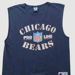 Chicago Bears Champion 90s Tank Navy Vintage - Fanatics