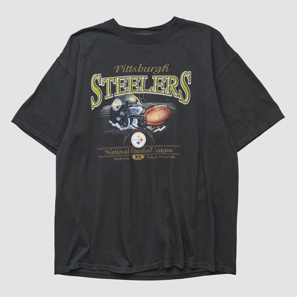 Pittsburgh Steelers NFL 2000s T-shirt Black Vintage - Fanatics