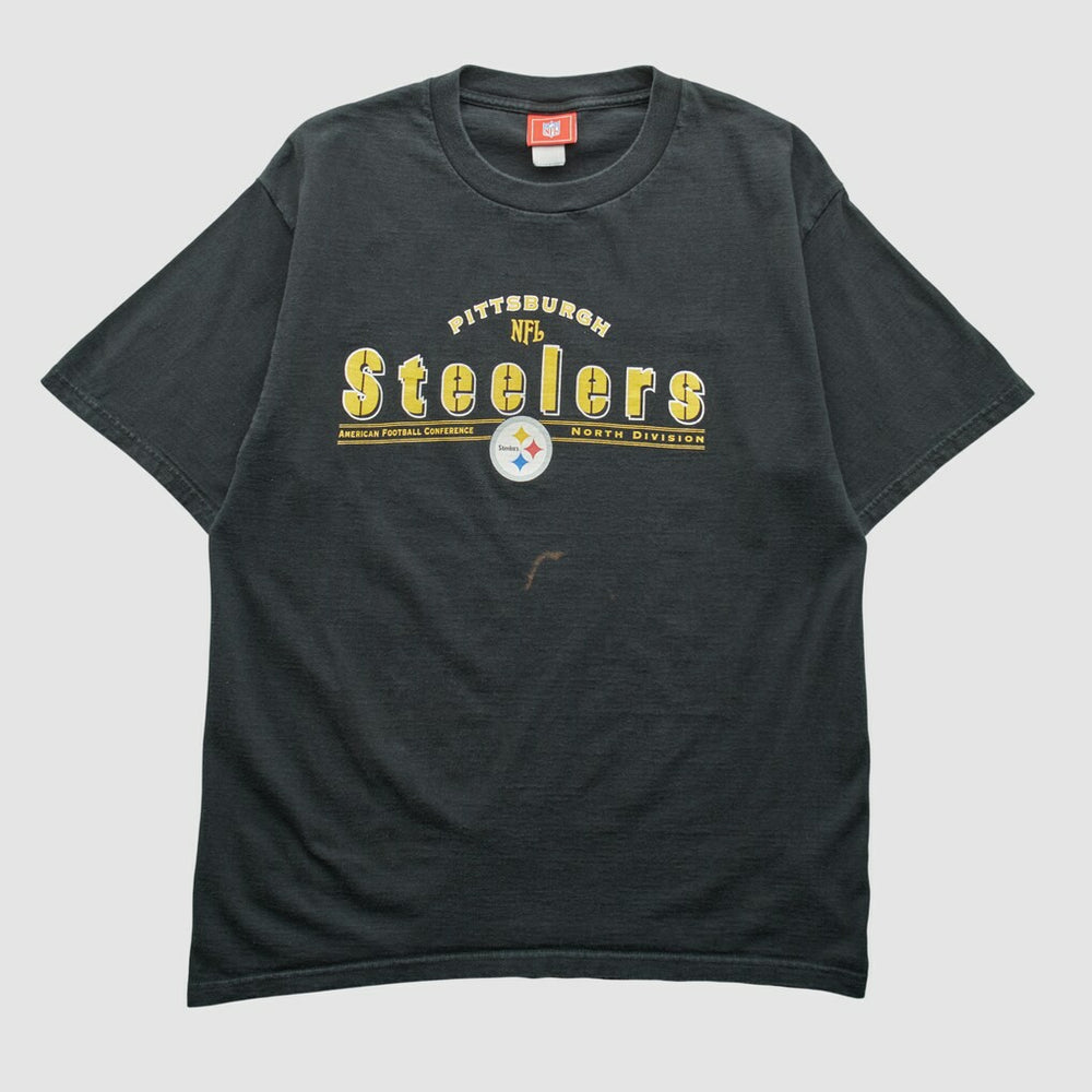 Pittsburgh Steelers NFL 2000s T-shirt Black Vintage - Fanatics