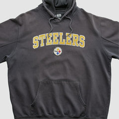 Pittsburgh Steelers NFL 2010s Hooded Pullover Sweatshirt Black Vintage - Fanatics