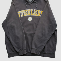 Pittsburgh Steelers NFL 2010s Hooded Pullover Sweatshirt Black Vintage - Fanatics