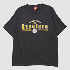 Pittsburgh Steelers NFL 2000s T-shirt Black Vintage - Fanatics