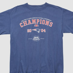 New England Patriots 2004 T-shirt Navy Vintage - Fanatics