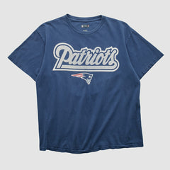 New England Patriots NFL 2000s T-shirt Navy Vintage - Fanatics