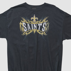 New Orleans Saints Reebok 2000s T-shirt Black Vintage - Fanatics