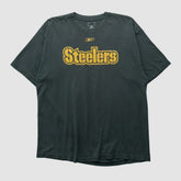 Pittsburgh Steelers Reebok 2000s T-shirt Black Vintage - Fanatics