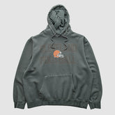 Cleveland Browns Majestic 2010s Hooded Pullover Sweatshirt Gray Vintage - Fanatics