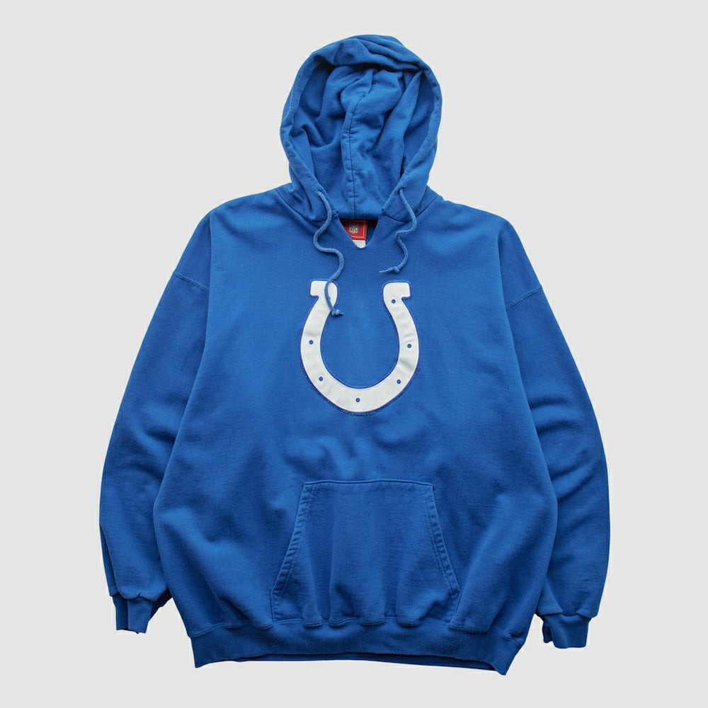 Indianapolis Colts NFL 2000s Hooded Pullover Sweatshirt Blue Vintage - Fanatics