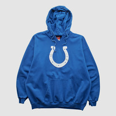 Indianapolis Colts NFL 2000s Hooded Pullover Sweatshirt Blue Vintage - Fanatics