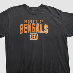 Cincinnati Bengals Reebok 2000s T-shirt Black Vintage - Fanatics