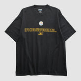 Pittsburgh Steelers Reebok 2000s T-shirt Black Vintage - Fanatics
