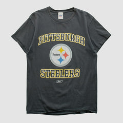 Pittsburgh Steelers Reebok 2000s T-shirt Black Vintage - Fanatics